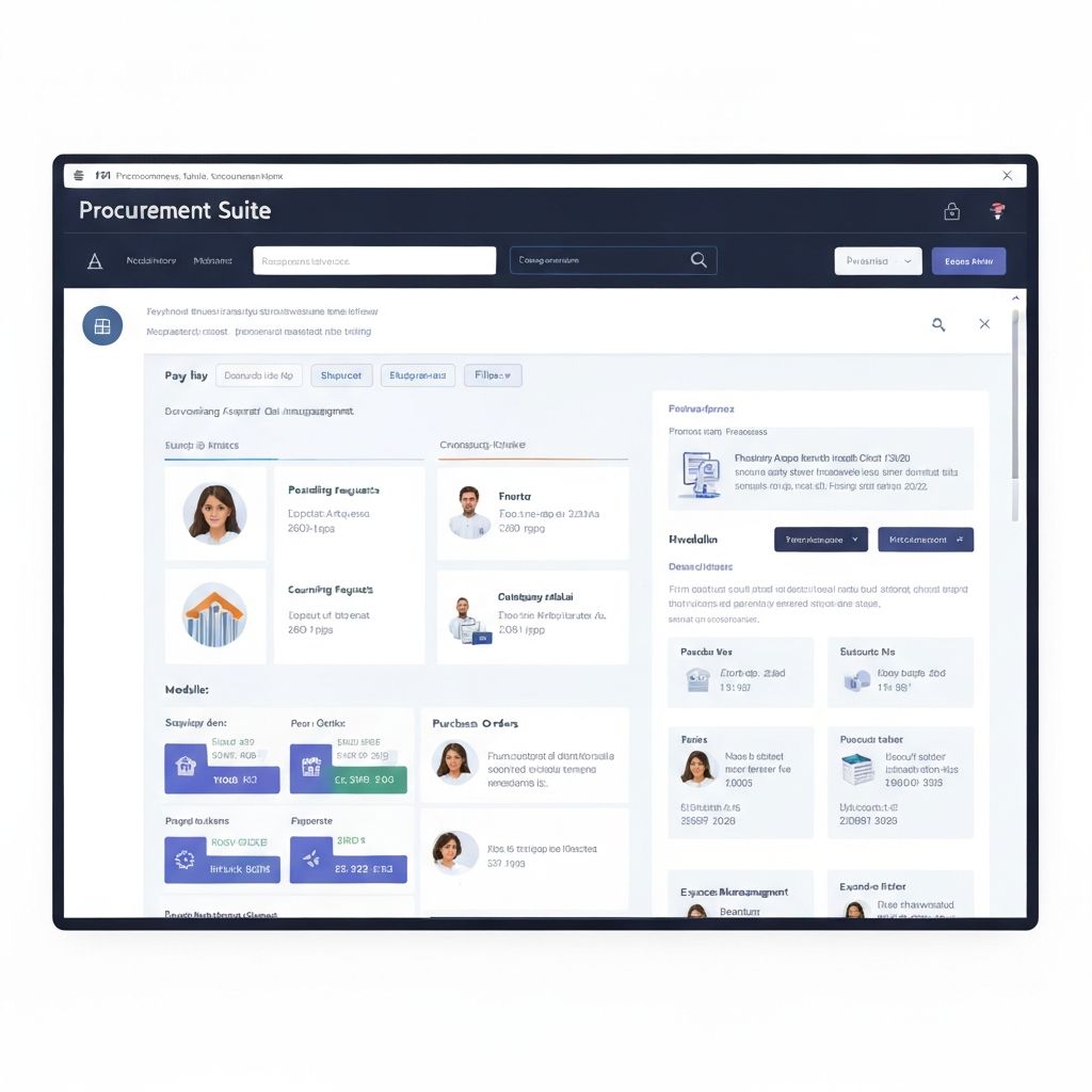 Sourcing & Contracting Interface - Supplier management and RFx automation